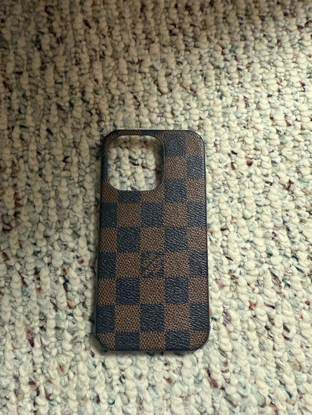 Cute brown checkered phone case